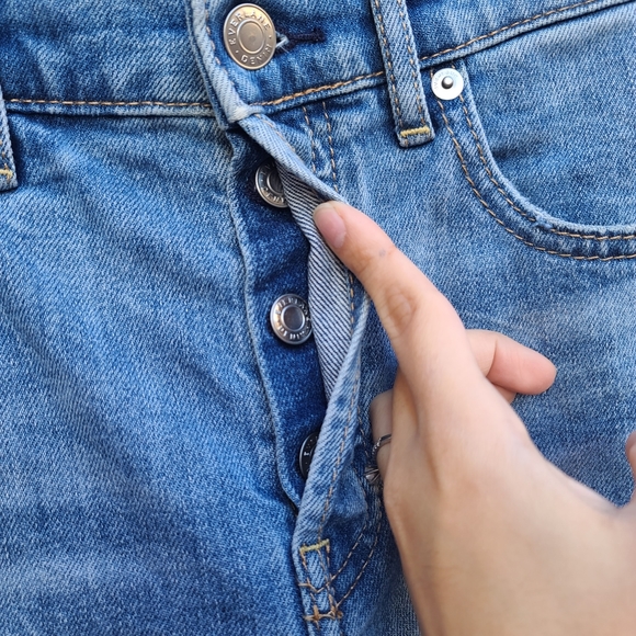 Everlane | The Cheeky High Waist Denim Cut Off Casual Summer Shorts Size 26 - Picture 6 of 10